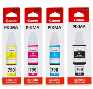 Canon Pixma G1000 Printer Black & Color Ink Bottle GI790