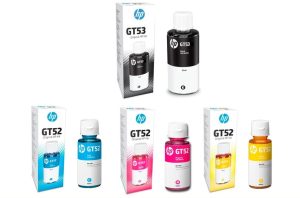 HP Ink Bottle Black & Color (GT 53 Black GT 52 C/M/Y)